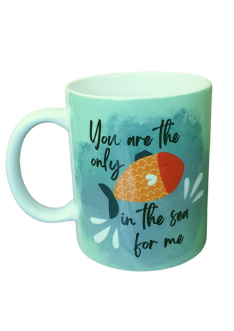 Only Fish For Me 325ml Love Mug in Gift Box