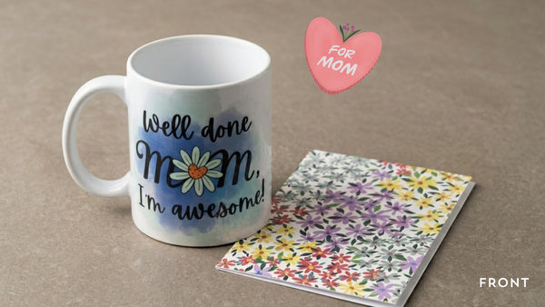 Mother's Day Mug & Gift Card - Well Done Mom