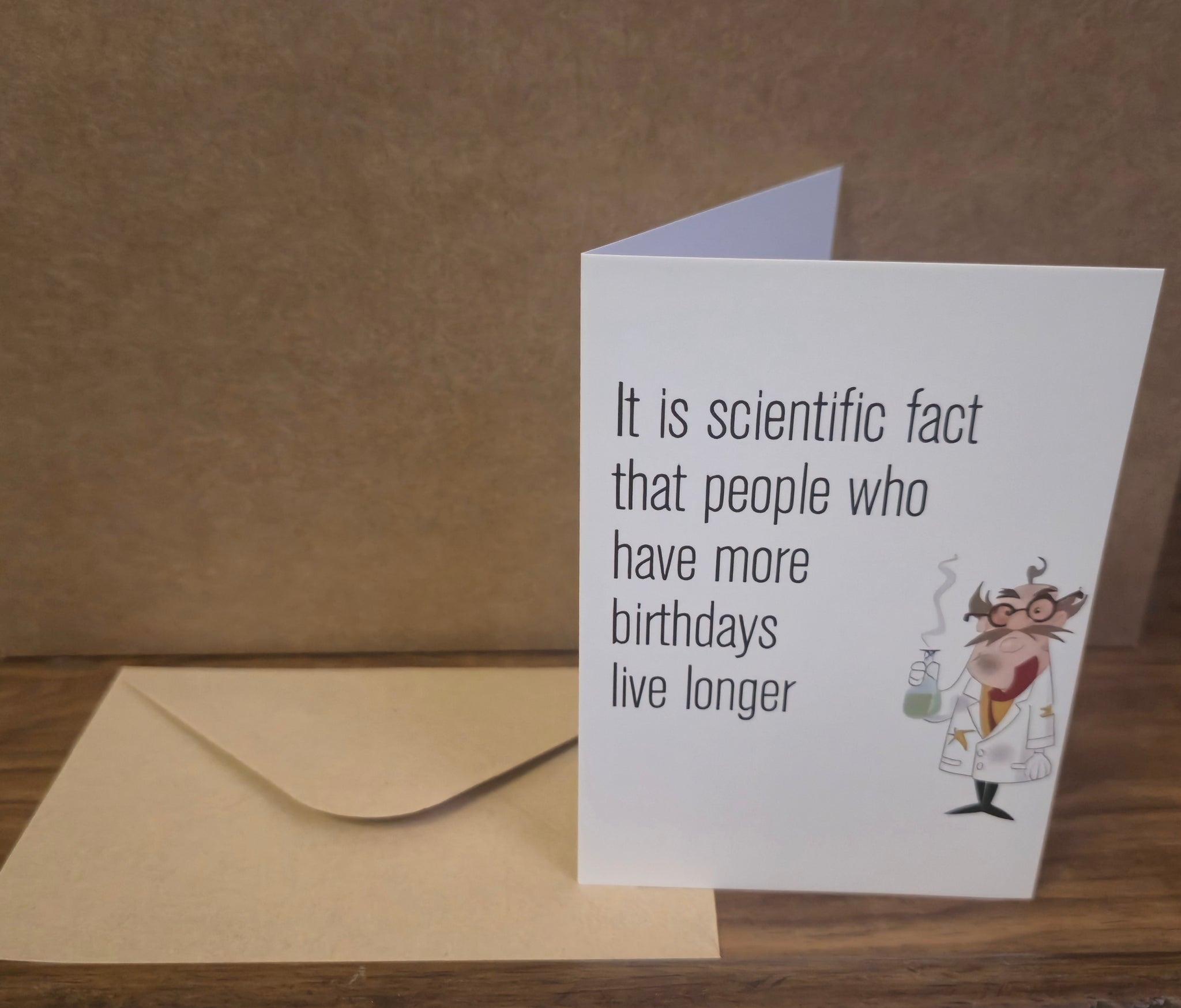 Birthday Card Funny Scientific Fact