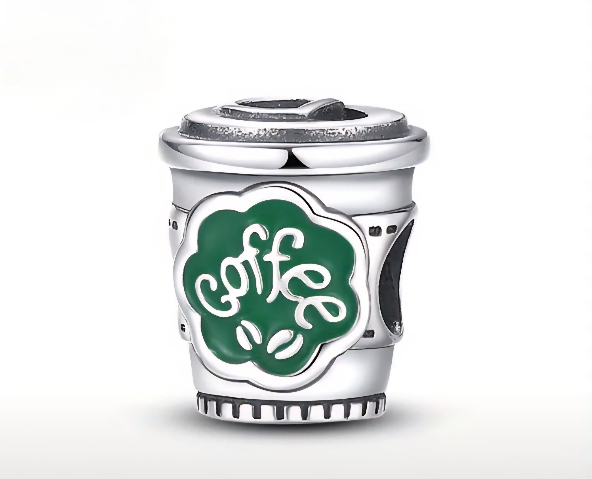 Coffee Lover Charm (Style 2) - Compatible with Pandora Bracelets
