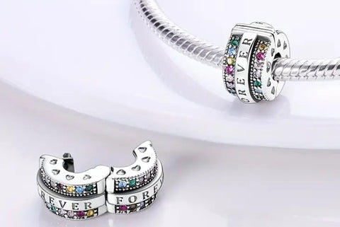 Colourful Forever Stopper Charm - Compatible with Pandora Bracelets