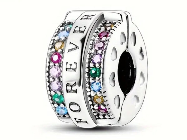 Colourful Forever Stopper Charm - Compatible with Pandora Bracelets