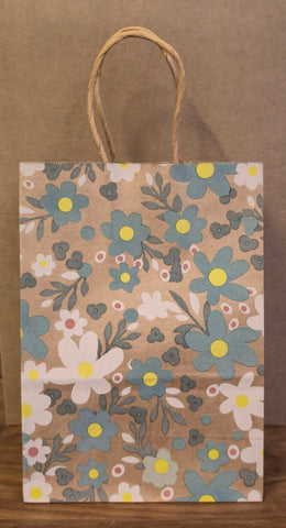 Floral Blue Blooms Gift Bag