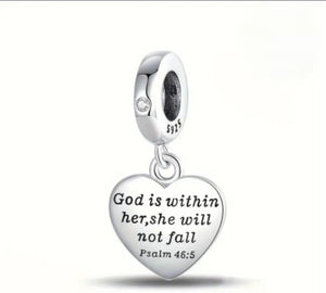 God is Within Her Charm - Compatible with Pandora Bracelets