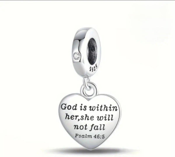 God is Within Her Charm - Compatible with Pandora Bracelets