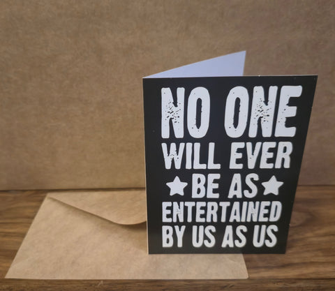 Greeting Card for BFF - Funny Entertained by Us