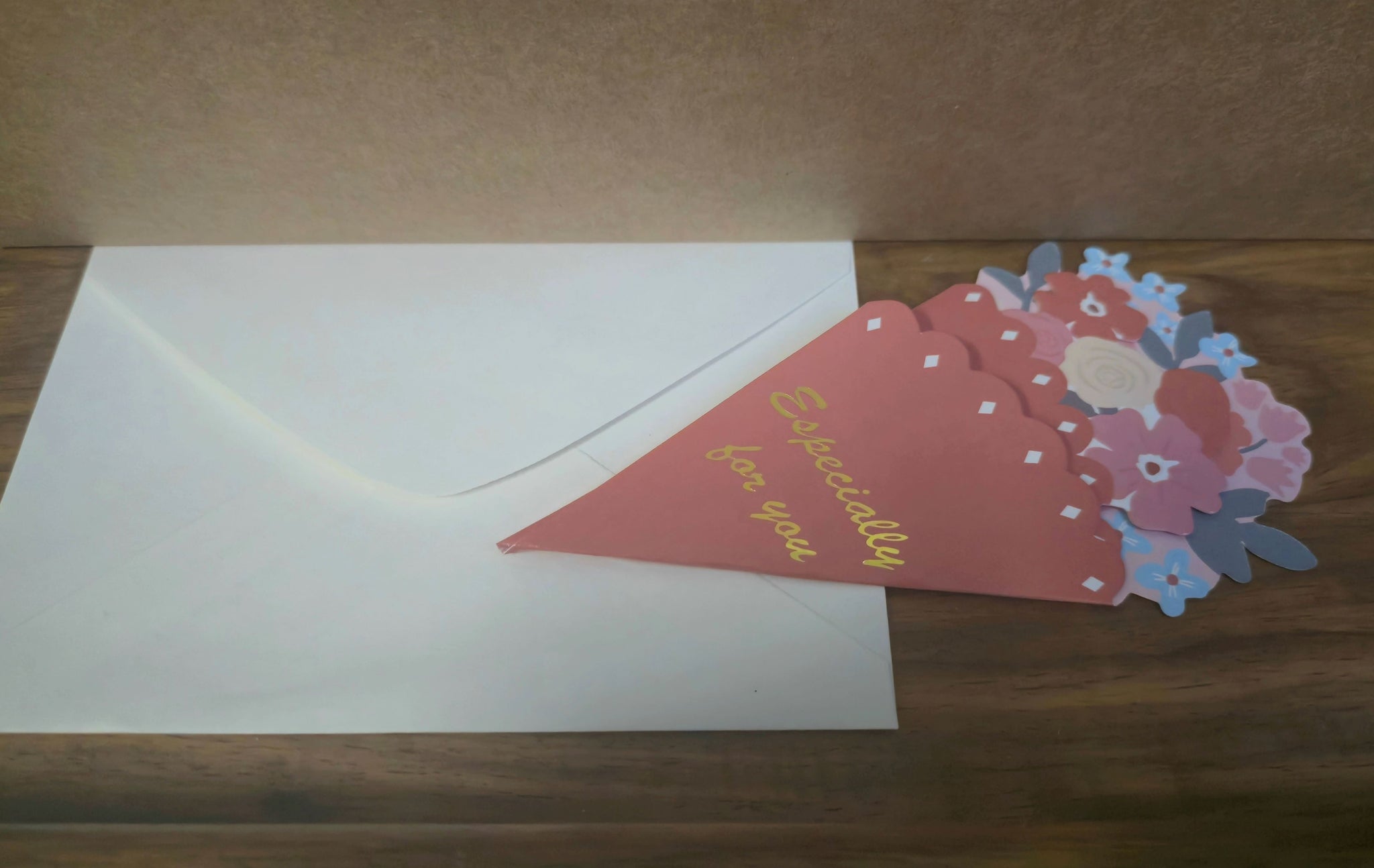 Greeting Card Especially for You - Pinky Red