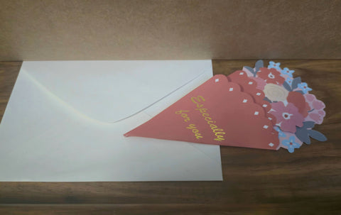 Greeting Card Especially for You - Pinky Red