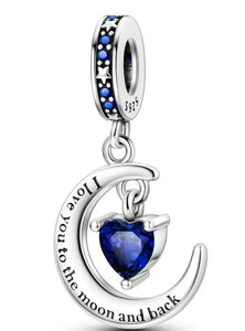Love You to the Moon Charm - Compatible with Pandora Bracelets