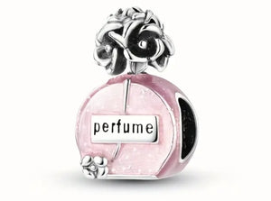 Pink Perfume Charm - Compatible with Pandora Bracelets