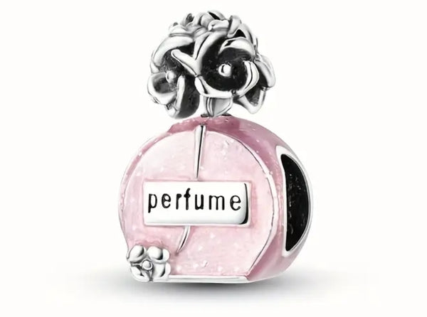 Pink Perfume Charm - Compatible with Pandora Bracelets