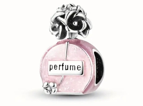 Pink Perfume Charm - Compatible with Pandora Bracelets