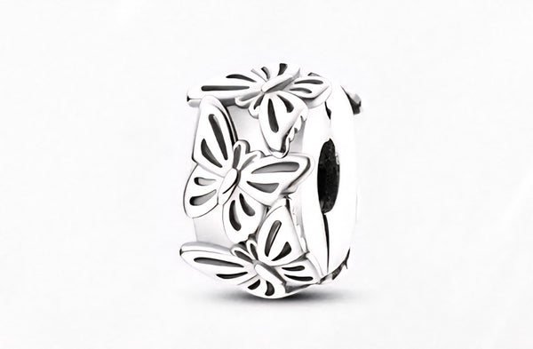 Butterfly Clip-On Stopper - Compatible with Pandora Bracelets