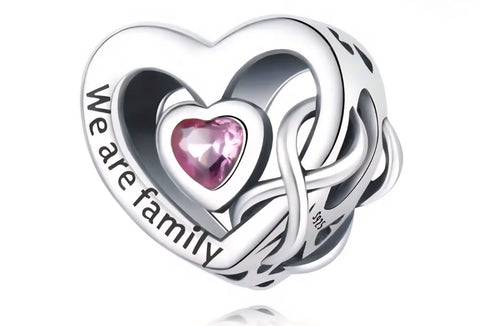 We are Family Charm - Compatible with Pandora Bracelets