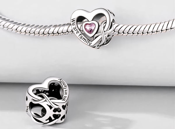 We are Family Charm - Compatible with Pandora Bracelets