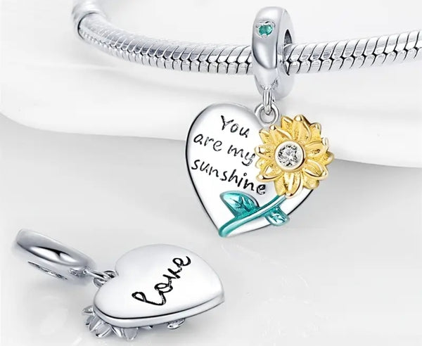 You Are My Sunshine Charm - Compatible with Pandora Bracelets