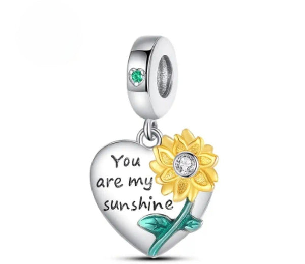 You Are My Sunshine Charm - Compatible with Pandora Bracelets