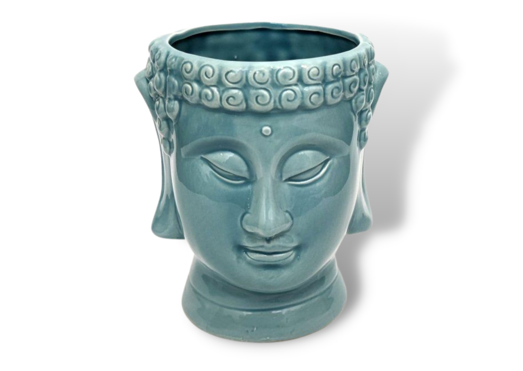 Ceramic Buddha Head Planter