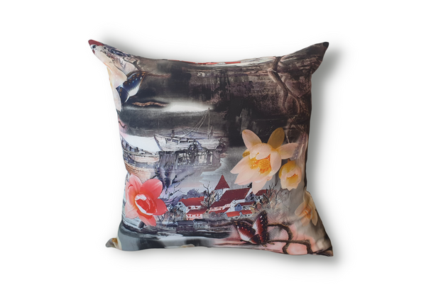 Asian Inspired Artwork (2) Scatter Cushion