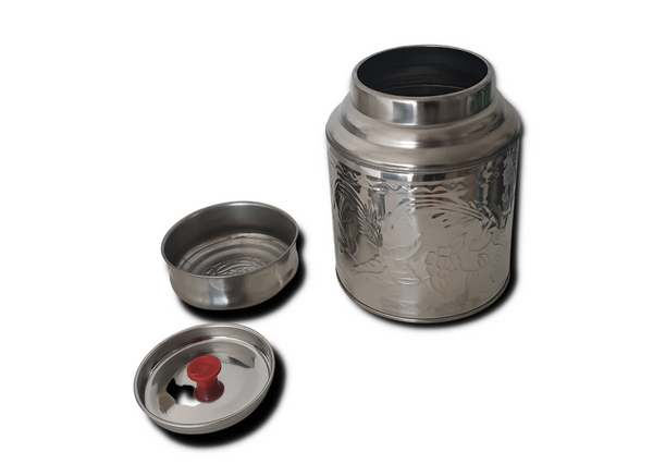 Large Metal Tea Canister