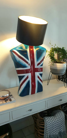 Distressed Union Jack - Table Lamp