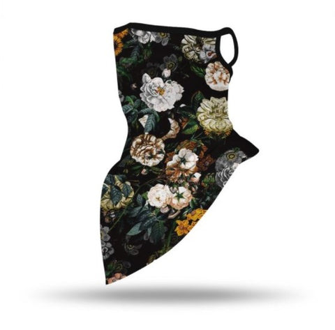 Floral Face Covering/Neck Scarf