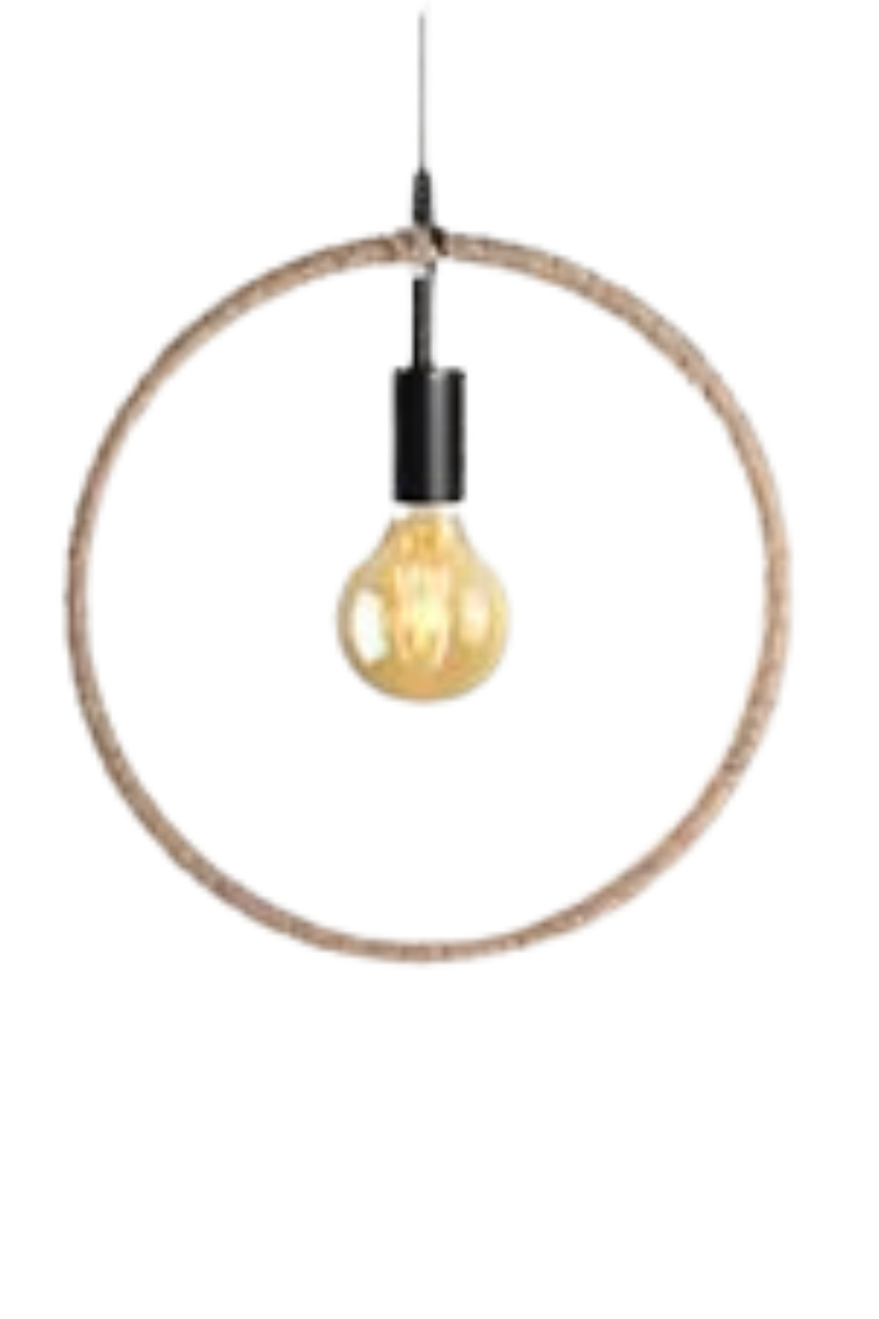 Round Rope Pendant Light Fitting