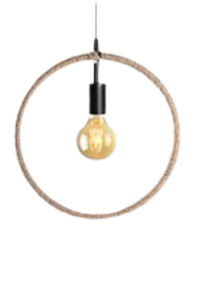 Round Rope Pendant Light Fitting