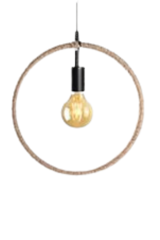 Round Rope Pendant Light Fitting